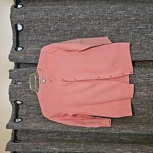 Croft & Barrow pink cardigan size s